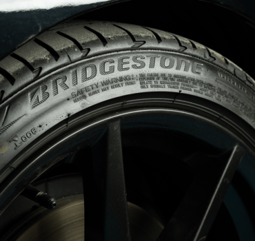 Worn out Bridgestone Tyre